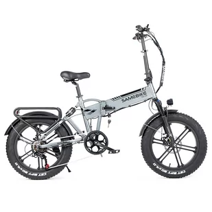 Samebike XWLX09 20 cail Srebrny - Rowery elektryczne - miniaturka - grafika 4