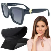 Okulary przeciwsłoneczne - Okulary Przeciwsłoneczne Damskie Prius Polaryzacja Etui Ściereczka Kocie - miniaturka - grafika 1