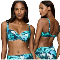 Stroje kąpielowe - Biustonosz kąpielowy Triumph SUMMER FLEUR WP1 Niebieski w kwiaty - 42 B - miniaturka - grafika 1