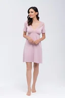 Bielizna nocna - Koszulka Simone Różowa Różowy, XXXXL - miniaturka - grafika 1