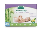 Pieluchy - Aleva Naturals Bambusowe Pieluchy Rozmiar 2 (3-8kg) 30szt. - miniaturka - grafika 1