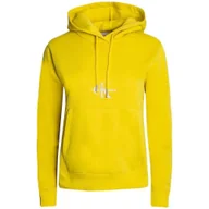 Bluzy sportowe damskie - Bluza z kapturem Calvin Klein Monologo Hoodie, Kobiety - miniaturka - grafika 1