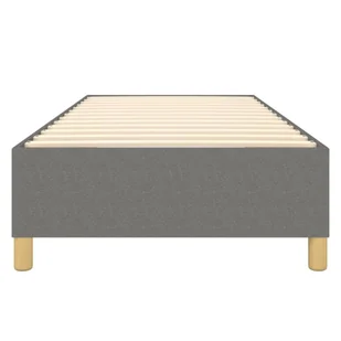 Lumarko Łóżko kontynentalne, ciemnoszare, obite tkaniną, 90x190 cm - Łóżka - miniaturka - grafika 6