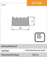 Inne akcesoria do nawadniania - stomil USZCZELKA SAMOPRZYLEPNA CZARNA D-69/4-0 10*5MM - miniaturka - grafika 1