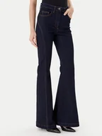 Spodnie damskie - Rinascimento Jeansy CFC0126161003 Granatowy Flare Fit - miniaturka - grafika 1