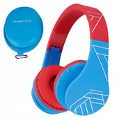 Słuchawki - PowerLocus Bluetooth Headphones P1 Blue-Red - miniaturka - grafika 1