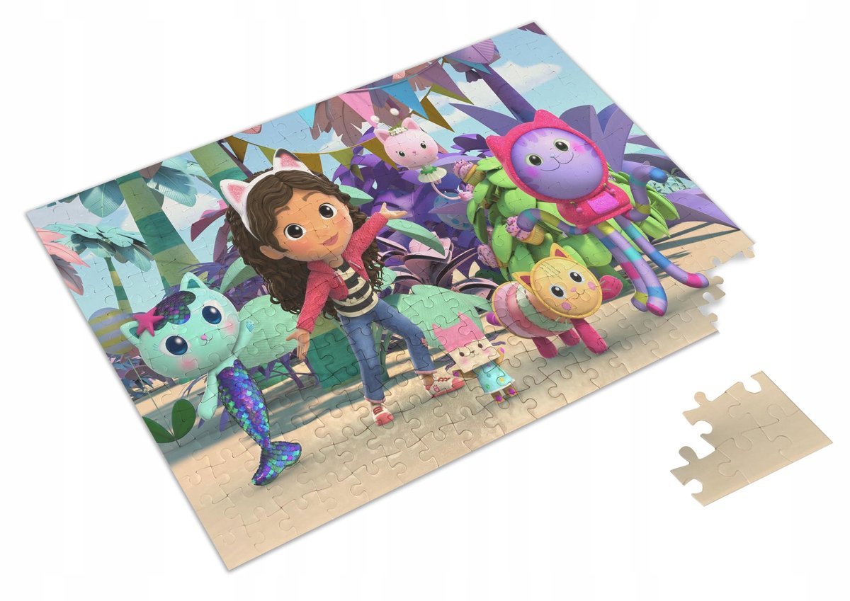 Puzzle Koci Domek Gabi Bajka + Imię pudełko A3 252 el. #2