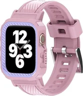 Akcesoria do smartwatchy - ETUI Z PASKIEM DO ZEGARKA APPLE WATCH 1/2/3/4/5/6/7/8/9/SE 38/40/41mm RÓŻ - miniaturka - grafika 1