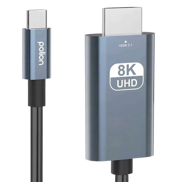 Kabel przewód adapter USB-C na HDMI 2.1 MHL 8K/60Hz 2M do laptopa telefonu