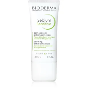 Bioderma SEBIUM SENSITIVE Łagodzący krem wspomagający leczenie skóry trądzikowej 30 ml 7071109 - Kremy do twarzy - miniaturka - grafika 1