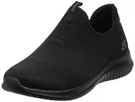 Sneakersy damskie - Skechers Damskie sneakersy Ultra Flex First Take, Black Knit Mesh Trim, 36 EU - miniaturka - grafika 1