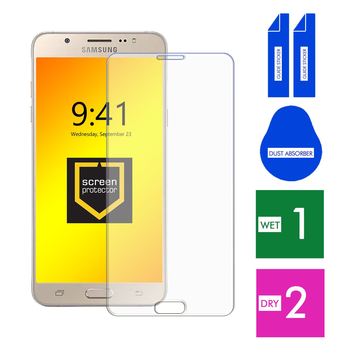 SZKŁO HARTOWANE DO SAMSUNG GALAXY J7 2016 SZYBKA 9H OCHRONNE PANCERNE