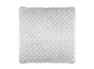 Kołdry i poduszki dla dzieci - MimiNu, Poduszka dekoracyjna na suwak, Minky, Szary, 40x40 cm - miniaturka - grafika 1