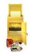 Sprzęt ratunkowy - Zestaw Ratunkowy Chemiczny W Zamykanej Szafce Na Kółkach, 291 L. Żółty 291 L. - miniaturka - grafika 1
