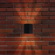 Lampy ogrodowe - Näve Kinkiet zewnętrzny LED ALECTO, czarny, wysokość 10 cm, IP54 up/down - miniaturka - grafika 1