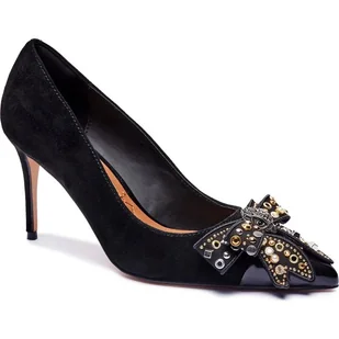 Kurt Geiger Skórzane szpilki 225-BELGRAVIA STUD BOW - Czółenka - miniaturka - grafika 1