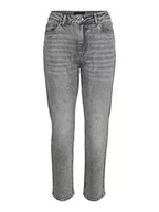 Spodnie damskie - bestseller a/s damskie spodnie jeansowe, Jasnoszary denim, 26W / 34L - miniaturka - grafika 1