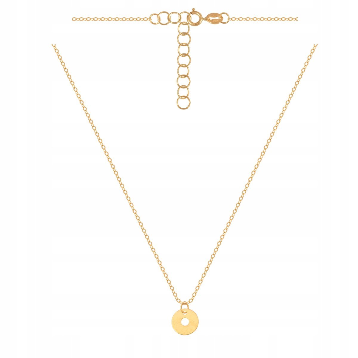 Złoty Naszyjnik CELEBRYTKA KÓŁKO 585 0.90 g