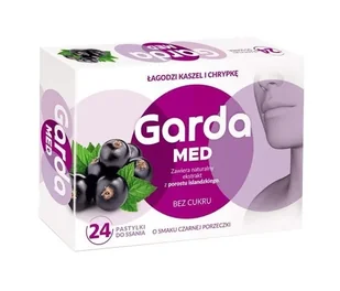 Garda Max o smaku czarnej porzeczki, 60 pastylek do ssania - Przeziębienie i grypa - miniaturka - grafika 1