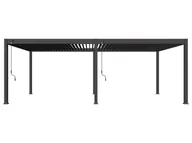 Garaże i wiaty - Pergoline Aluminiowe zadaszenie tarasowe Superior (Antracytowy, 3,6x7,2 m) - miniaturka - grafika 1