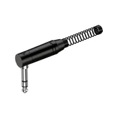 Złącza, przejściówki, adaptery - Roxtone Wtyk kątowy Jack 6.3mm stereo nakablowy  RJ3RPP-BN - miniaturka - grafika 1