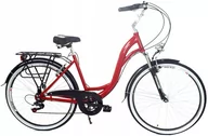 Rowery - Dallas Bike City Alu 7Spd 28 cali Czerwony - miniaturka - grafika 1