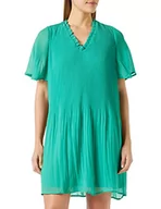 Sukienki - VERO MODA Damska sukienka Vmspisa S/S V-Neck Short Dress Ga, zielony (holly green), S - miniaturka - grafika 1