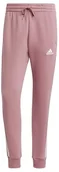 Spodenki męskie - adidas Męskie spodnie Essentials Polarowe zwężane mankiety 3 paski - miniaturka - grafika 1