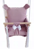 Leżaczki i huśtawki - HUŚTAWKA DLA DZIECI miś kolor RÓŻOWY - miniaturka - grafika 1
