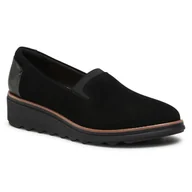 Półbuty damskie - Clarks Półbuty Sharon Dolly 261558194 Black - miniaturka - grafika 1
