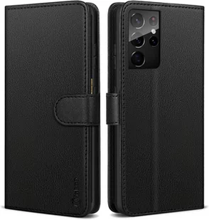 Etui Pokrowiec z Klapką do Samsung Galaxy S21 Plus 5G czarny - Etui i futerały do telefonów - miniaturka - grafika 1