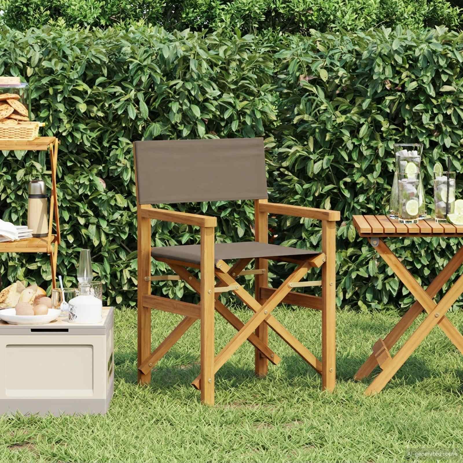vidaXL vidaXL Krzesło jadalniane Brązowy i taupe 56 x 54 x 87 cm
