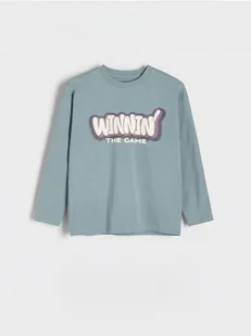 Reserved - Bawełniany longsleeve - jasnoniebieski - Bluzki dla chłopców - miniaturka - grafika 1