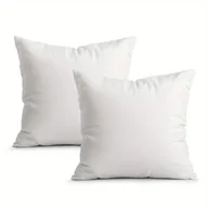 Inne - TEMU 2 Sztuki Białych Pokrowców Na Sofę Z Jednostronnym Nadrukiem Na Poduszki - Pokrowce Na Poduszki Z Wełny W Kolorze Puszystej Skóry 45*45Cm - miniaturka - grafika 1