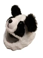 Kaski motocyklowe - Czapkokask, Zabawna nakładka na kask motocyklowy Panda - miniaturka - grafika 1