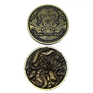 Wężouści Złota Metalowa Moneta 1 szt - Gry planszowe - miniaturka - grafika 1
