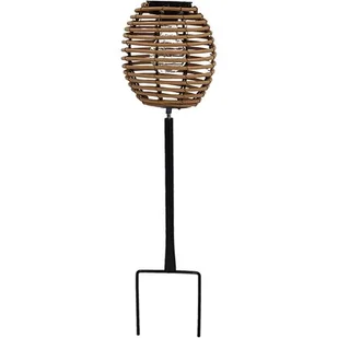 PROGARDEN Kula rattan Lampka solarna - Lampy ogrodowe - miniaturka - grafika 1