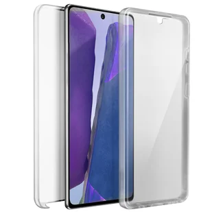 Etui 360° do Samsunga Galaxy Note 20 Elastyczny przód i sztywny tył – przezroczyste - Etui i futerały do telefonów - miniaturka - grafika 1