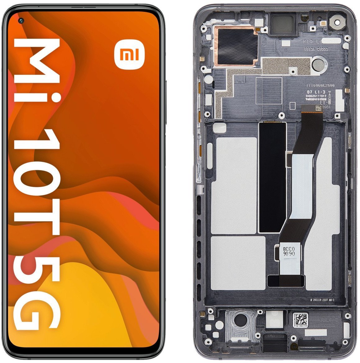 Wyświetlacz do Xiaomi Mi 10T 5G LCD M2007J3SY Ekran Czarny Ramka