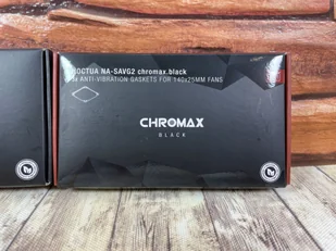Noctua NA-SAVG2 chromax black Zestaw antywibracyjny - czarny - Wentylatory komputerowe - miniaturka - grafika 1