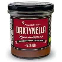 Organic House Krem daktylowy Daktynella malina BIO - OrganicHouse - 280g 06500 - Słodkie kremy i masła - miniaturka - grafika 1