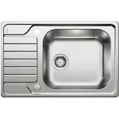Zlewozmywaki - Blanco DINAS XL 6 S Compact Stal szczotkowana, odwracalny, korek auto. (525120) - miniaturka - grafika 1