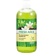 Kosmetyki do kąpieli - Fresh Juice Żel pod prysznic Trawa Cytrynowa i Wanilia 500ml Elfa Pharm - miniaturka - grafika 1