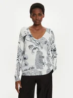 Swetry damskie - Desigual Sweter Kawartha Lakes 24WWJF61 Écru Regular Fit - miniaturka - grafika 1