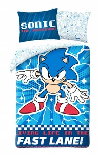 Pościel dziecięca Sonic 140x200 Halantex 100% bawełna Sonik - Pościel dla dzieci Pościel dziecięca Sonic 140x200 Halantex 100% bawełna Sonik - Pościel dla dzieci - miniaturka - grafika 1