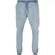 Spodnie męskie - Urban Classics dzianinowe spodnie jeansowe, spodnie męskie, Lighter Washed, - miniaturka - grafika 1