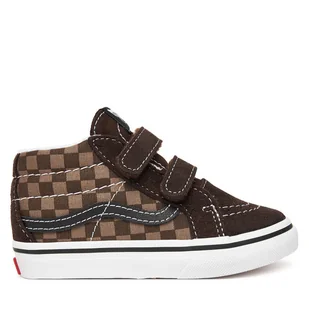 Sneakersy Vans SK8-Mid Reissue V VN000CQ0BRO1 Brązowy - Buty dla chłopców - miniaturka - grafika 1