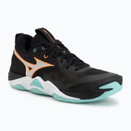 Buty sportowe męskie - Buty do siatkówki Mizuno Wave Momentum Elite black/tangelo/ice green WYSYŁKA W 24H 30 DNI NA ZWROT - miniaturka - grafika 1