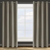 Zasłony - Zasłona na przelotkach PARISA 135 x 250 cm ciemnobeżowy - miniaturka - grafika 1