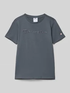 T-shirt z wyhaftowanym logo - Koszulki dla chłopców - miniaturka - grafika 1